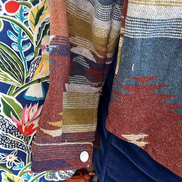 Light wool Aztec Shacket - Picture 3 of 3